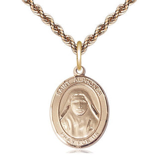 14kt Gold Filled Saint Alphonsa Medal Religious Jewelry Engraved Catholic Saint Jewelry