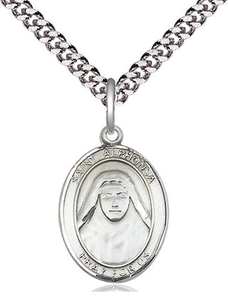 Pewter Saint Alphonsa Medal Religious Jewelry Engraved Catholic Saint Jewelry