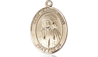 14kt Gold Blessed Jeannie Jugan Medal Engraved Catholic Saint Jewelry