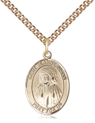14kt Gold Blessed Jeannie Jugan Medal Engraved Catholic Saint Jewelry
