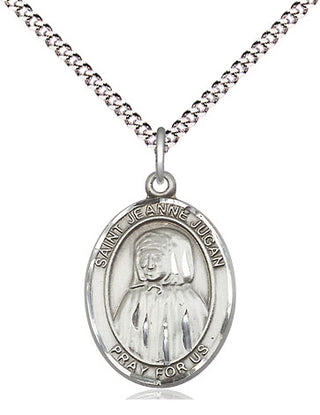 Pewter Saint Jeanne Jugan Medal Religious Jewelry Engraved Catholic Saint Jewelry
