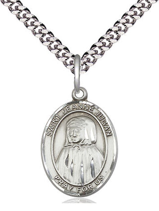 Pewter Saint Jeanne Jugan Medal Religious Jewelry Engraved Catholic Saint Jewelry
