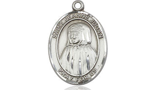 Sterling Silver Saint Jeanne Jugan Medal Religious Jewelry Engraved Catholic Saint Jewelry