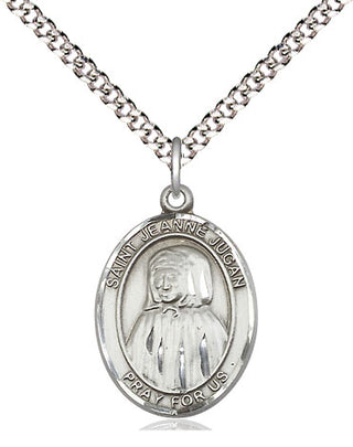 Sterling Silver Saint Jeanne Jugan Medal Religious Jewelry Engraved Catholic Saint Jewelry