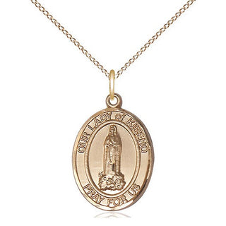 14kt Gold Filled Our Lady of Kibeho Medal Religious Jewelry Engraved Catholic Saint Jewelry