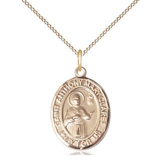 14kt Gold Filled Saint Anthony Mary Claret Medal Religious Jewelry Engraved Catholic Saint Jewelry