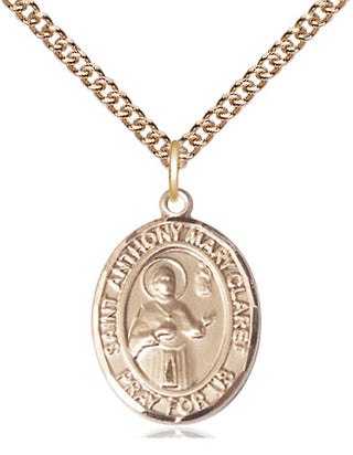 14kt Gold Filled Saint Anthony Mary Claret Medal Religious Jewelry Engraved Catholic Saint Jewelry
