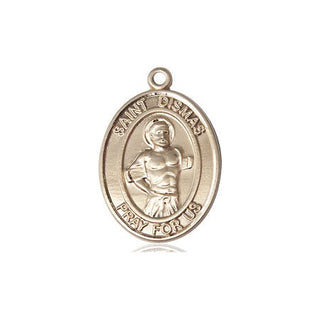 14kt Gold Filled Saint Dismas Medal Engraved Catholic Saint Jewelry