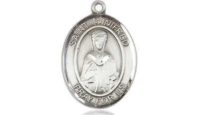 Sterling Silver St. Winifred of Wales Medal | Medium | Engravable