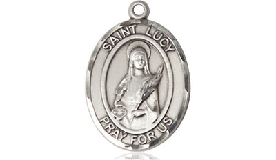 Pewter St. Lucy Medal | Medium | Engravable