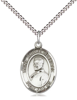 Sterling Silver Saint Andre Bessette Medal Religious Jewelry Engraved Catholic Saint Jewelry