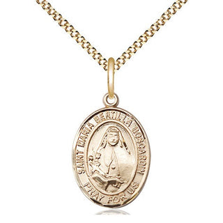 14kt Gold Filled Saint Maria Bertilla Boscardin Medal Religious Jewelry Engraved Catholic Saint Jewelry