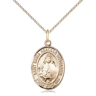 14kt Gold Filled Saint Maria Bertilla Boscardin Medal Religious Jewelry Engraved Catholic Saint Jewelry