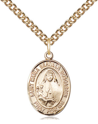 14kt Gold Filled Saint Maria Bertilla Boscardin Medal Religious Jewelry Engraved Catholic Saint Jewelry