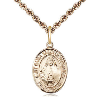 14kt Gold Filled Saint Maria Bertilla Boscardin Medal Religious Jewelry Engraved Catholic Saint Jewelry
