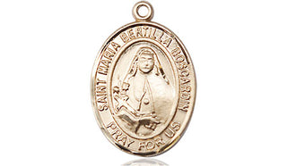 14kt Gold Saint Maria Bertilla Boscardin Medal Engraved Catholic Saint Jewelry