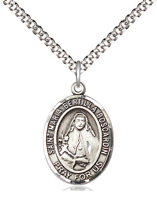 Pewter Saint Maria Bertilla Boscardin Medal Religious Jewelry Engraved Catholic Saint Jewelry