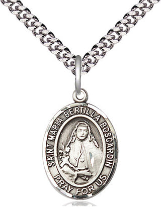 Pewter Saint Maria Bertilla Boscardin Medal Religious Jewelry Engraved Catholic Saint Jewelry