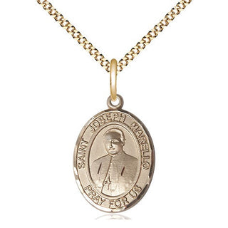 14kt Gold Filled Saint Joseph Marello Medal Religious Jewelry Engraved Catholic Saint Jewelry