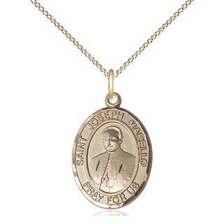 14kt Gold Filled Saint Joseph Marello Medal Religious Jewelry Engraved Catholic Saint Jewelry