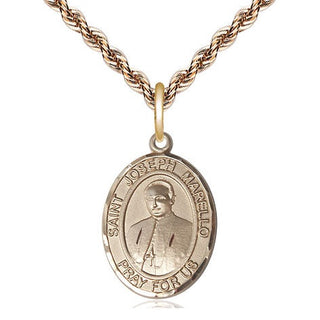 14kt Gold Filled Saint Joseph Marello Medal Religious Jewelry Engraved Catholic Saint Jewelry