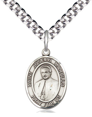 Pewter Saint Joseph Marello Medal Religious Jewelry Engraved Catholic Saint Jewelry