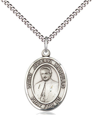 Sterling Silver Saint Joseph Marello Medal Religious Jewelry Engraved Catholic Saint Jewelry