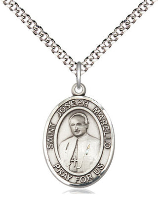 Sterling Silver Saint Joseph Marello Medal Religious Jewelry Engraved Catholic Saint Jewelry