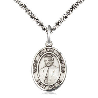 Sterling Silver Saint Joseph Marello Medal Religious Jewelry Engraved Catholic Saint Jewelry