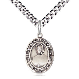 Pewter Blessed Emilie Tavernier Gamelin Medal Religious Jewelry Engraved Catholic Saint Jewelry