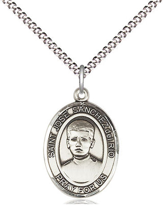 Pewter Saint Jose Canchez del Rio Medal Religious Jewelry Engraved Catholic Saint Jewelry