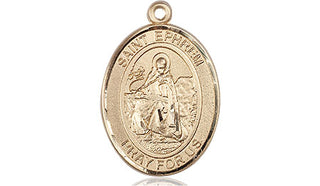 14kt Gold Filled Saint Ephrem Medal Engraved Catholic Saint Jewelry