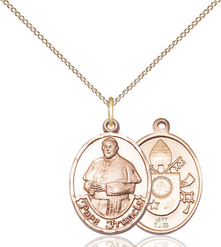 14kt Gold Pope Francis Medal
