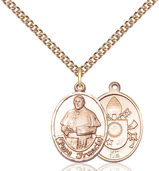 14kt Gold Pope Francis Medal
