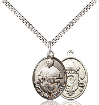 Pewter Pope Francis Medal Religious Jewelry