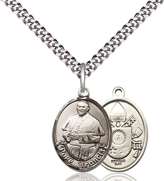 Pewter Pope Francis Medal Religious Jewelry