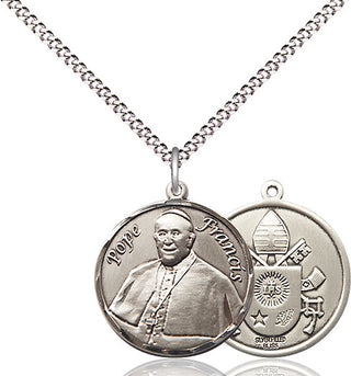 Pewter Pope Francis Medal Religious Jewelry