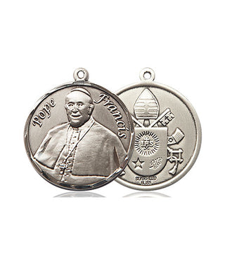 Sterling Silver Pope Francis Medal Religious Jewelry