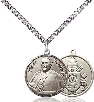 Sterling Silver Pope Francis Medal Religious Jewelry