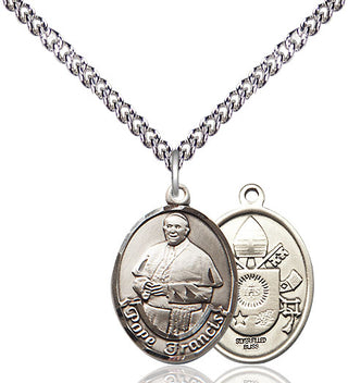 Sterling Silver Pope Francis Medal Religious Jewelry