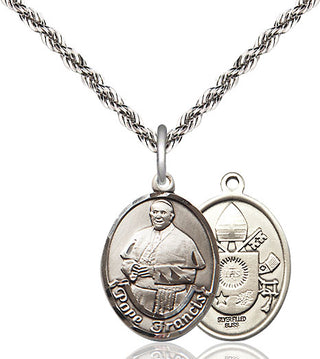 Sterling Silver Pope Francis Medal Religious Jewelry