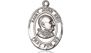 Pewter Saint John Xxiii Medal Engraved Catholic Saint Jewelry
