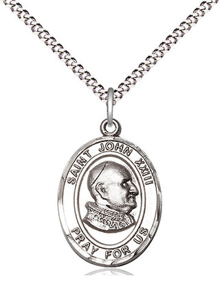 Pewter Saint John Xxiii Medal Religious Jewelry Engraved Catholic Saint Jewelry