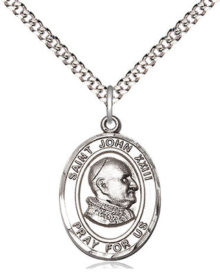 Pewter Saint John Xxiii Medal Religious Jewelry Engraved Catholic Saint Jewelry