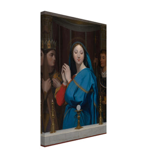 Virgin Mary Adoring the Host Canvas Print - view 3