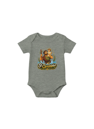 St. Christopher and Baby Jesus Baby Onesie - view 2