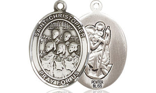 Pewter Saint Christopher Choir Medal