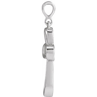 Platinum Knotted Cross Pendant