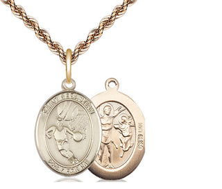 14kt Gold Saint Sebastian Basketball Medal