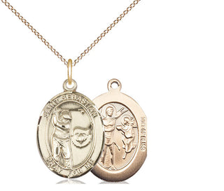 14kt Gold Filled Saint Sebastian Golf Medal Religious Jewelry